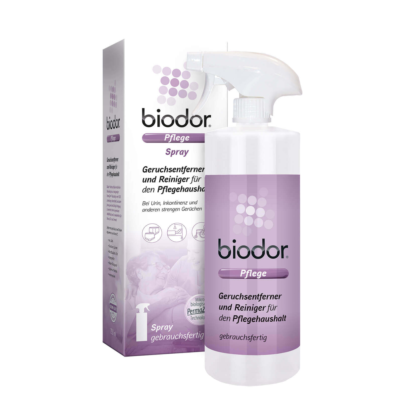 Biodor Pflege Geruchsentferner und Reiniger Spray 750ml
