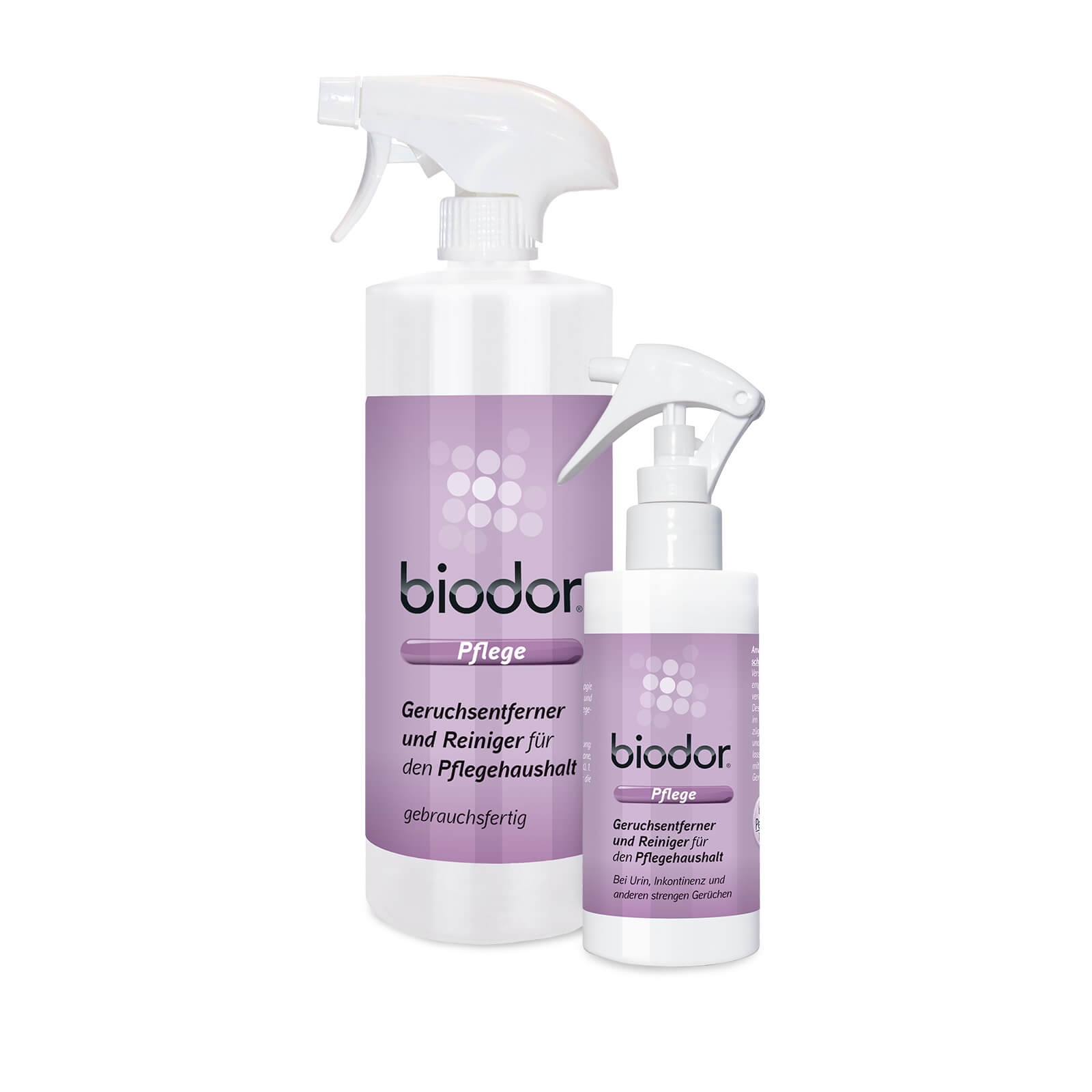 Biodor Pflege Geruchsentferner und Reiniger Sprays